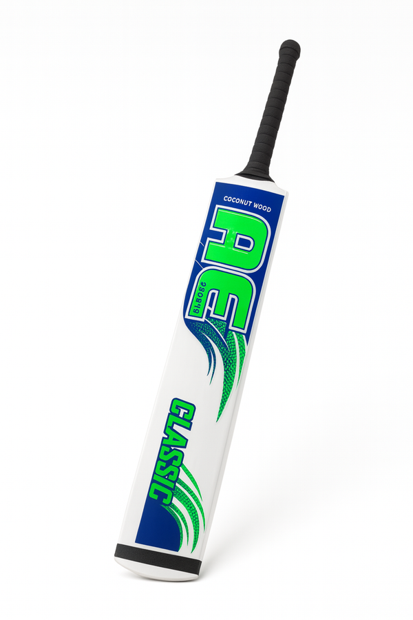 AE Classic | Coconut-Wood Tape-Ball Bat (Green/Blue)