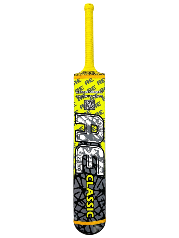 ae-v2-classic-yellow Classic Edition Tape Ball Bat – Fluoro Yellow — view 3
